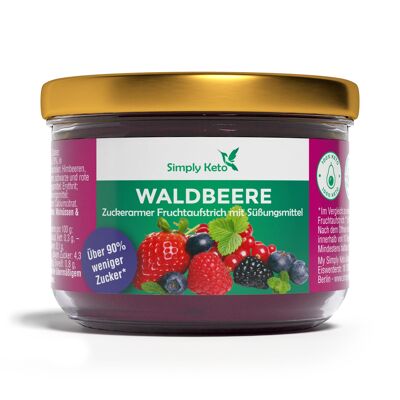 Forest berry fruit spread with erythritol 230 g