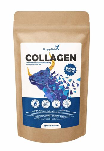 Poudre de protéines de collagène | Pâturage 450g 1