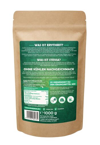 Mélange Érythritol-Stévia 1kg 4