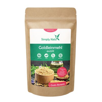 Gold flax flour 500g | de-oiled