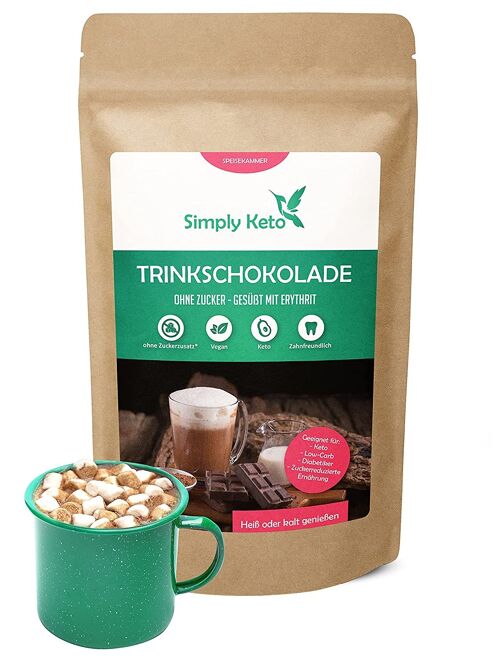 Trinkschokolade Erythrit 180g