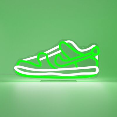 Green Dunked Sneaker LED Neon Sign - EU Plug