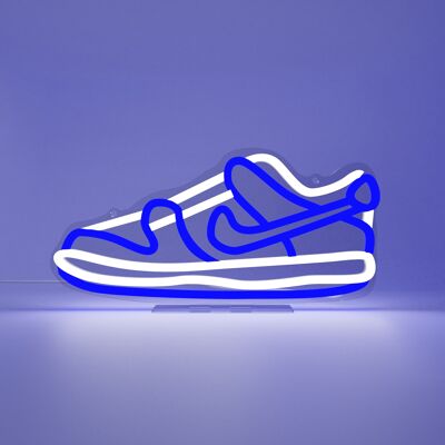 Blue Dunked Sneaker LED Neon Sign - EU Plug