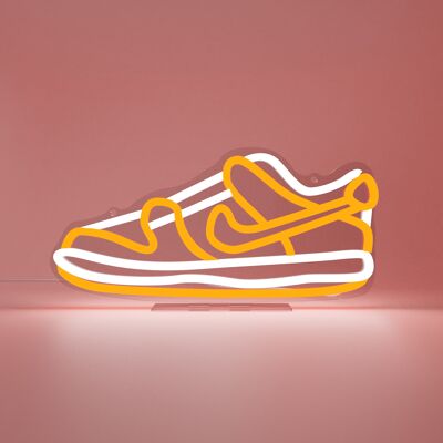 Orange Dunked Sneaker LED Neon Sign - UK Plug