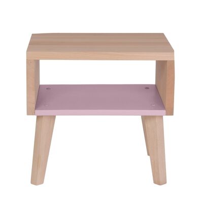 Bedside table or end table - Pale pink