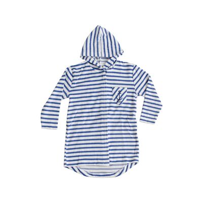 Rommy Bathrobe Blue Stripe