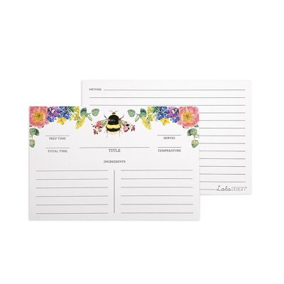 Bee Recipe Card Refill Pack by Lola Design