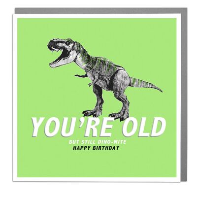 Dino Birthday Card by Lola Design