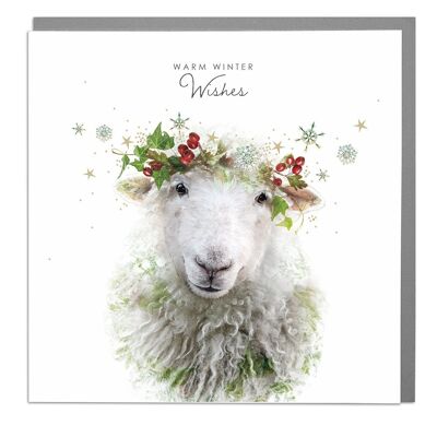 Sheep Christmas Card by Lola Design