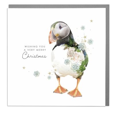Puffin Christmas Card by Lola Design