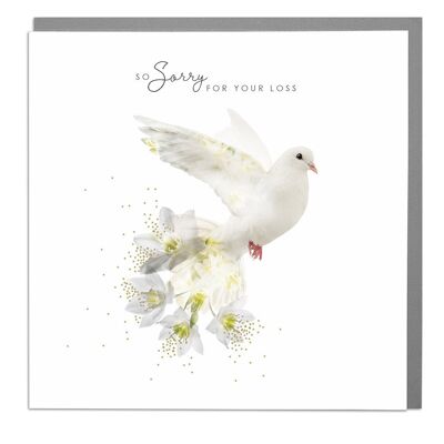 Dove So Sorry For Your Loss Card by Lola Design