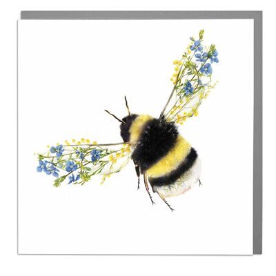 Side View Bumble Bee Card by Lola Design