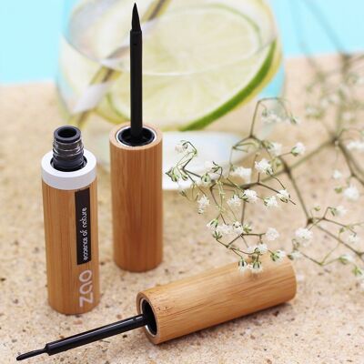 Nachfüll-Eyeliner mit Filzspitze 066 Schwarz intensiv *** Bio, vegan & nachfüllbar