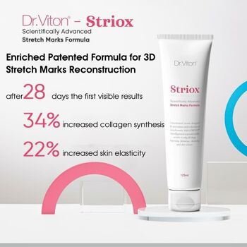 Dr.   Viton STRIOX Crème Vergetures Scientifiquement Avancée 4.23 onces liquides.   OZ. (125 ml) 2