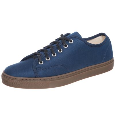 Zapatillas deportivas Sines de algodón orgánico moleskin (azul)