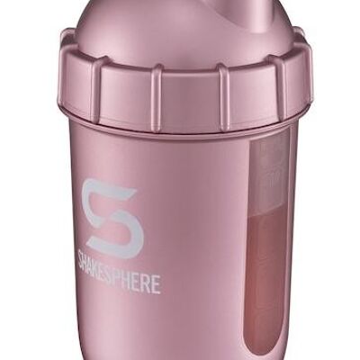 Tumbler View Rose Gold/White Logo/Clear Window