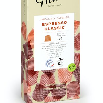Espresso Classic - Capsulas compostables compatibles con Nespresso