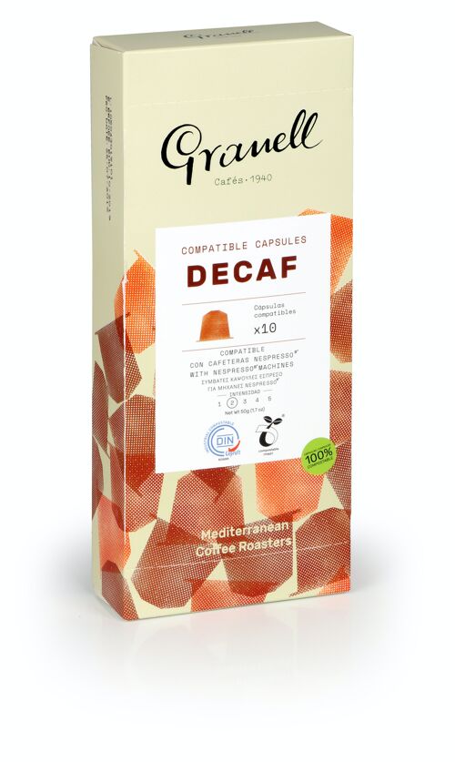 Decaf Espresso- Capsulas compostables compatibles con Nespresso