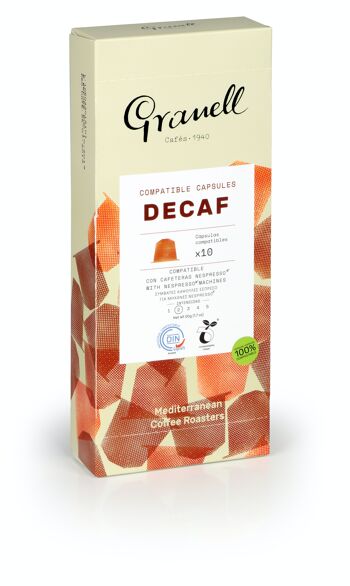 Decaf Espresso - Capsules compostables compatibles avec Nespresso 1
