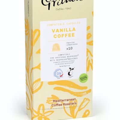 Vanille-Espresso - Nespresso-kompatible kompostierbare Kapseln