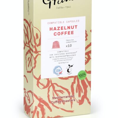 Hazelnut espresso- Compostable capsules compatible with Nespresso