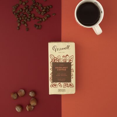 Hazelnut aroma ground coffee