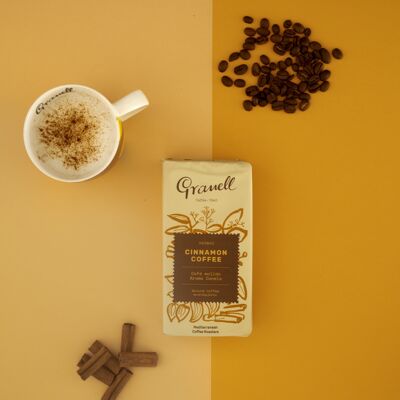 Cinnamon aroma ground coffee