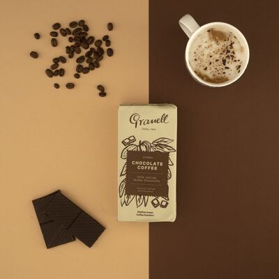 Chocolate aroma ground coffee