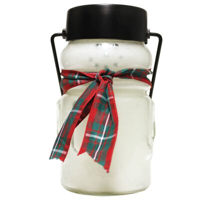 10Oz Baby Snowman Lantern Candle - Corona de bienvenida