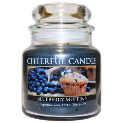 16Oz Cheerful Candle-Blueberry Muffins