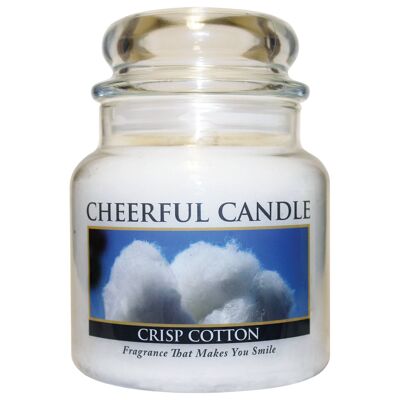 16Oz Cheerful Candle-Crisp Cotton