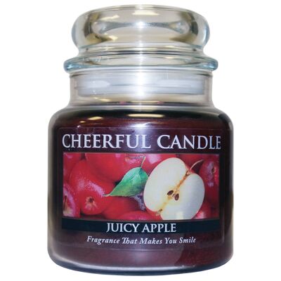 16Oz Cheerful Candle-Juicy Apple