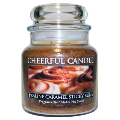 16Oz Cheerful Candle-Praline Caramel Sticky Buns