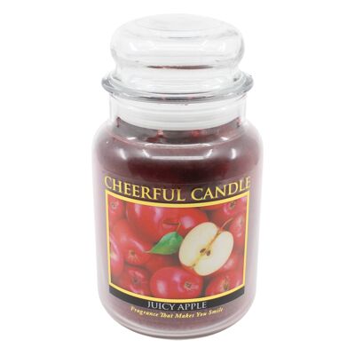 24Oz Cheerful Candle-Juicy Apple