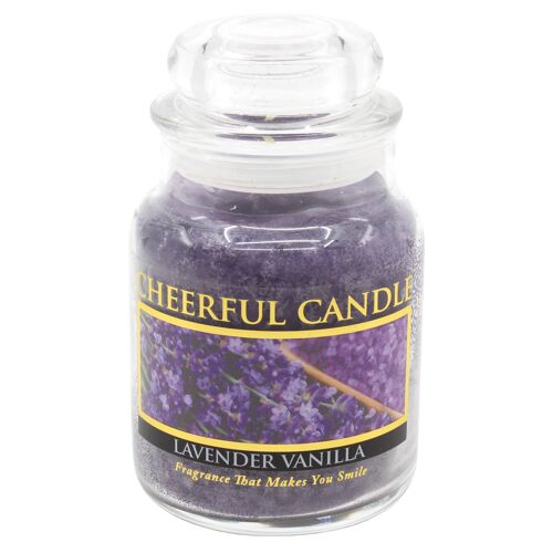 6Oz Cheerful Candle-Lavender Vanilla