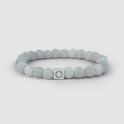 Abyad - Bracelet Perlé Blanc 6mm