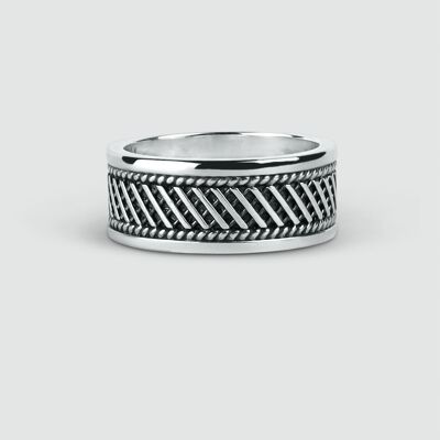Kaliq - Oxidized Sterling Silver Ring