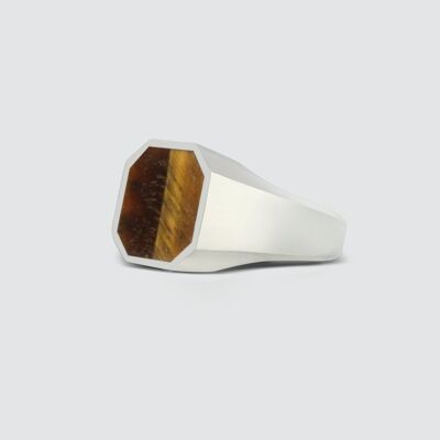 Alem - Tiger Eye Signet Ring