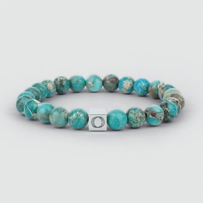 Alfiruz - Bracelet Perles Turquoise 8mm