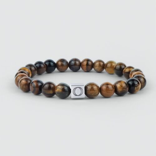 Alnamr - 8mm Tiger Eye Beaded Bracelet