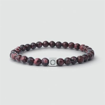 Ahmar - Bracelet Perlé Rouge 6mm