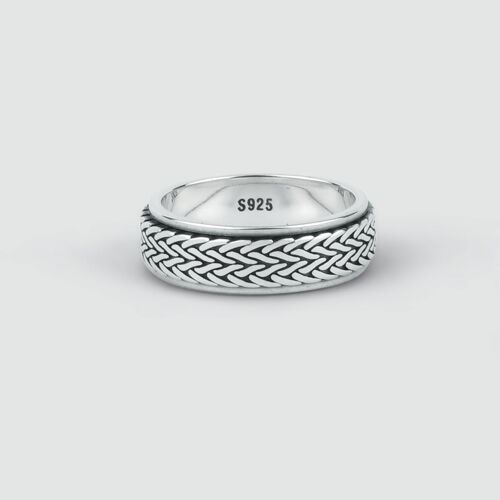 Hani - Sterling Silver Spinner Ring