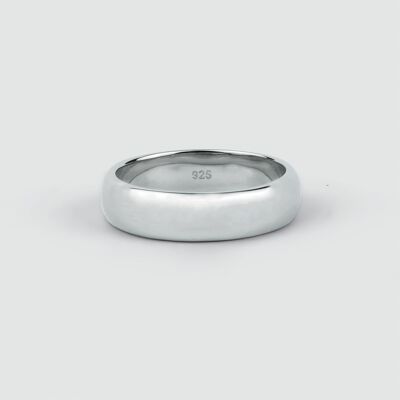 Malik - Plain Sterling Silver Ring
