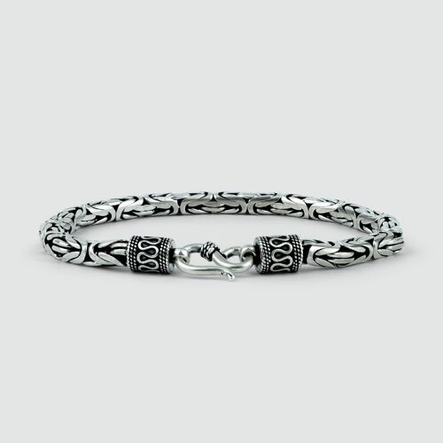 Fadel - Sterling Silver Byzantine Bracelet
