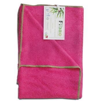 Drain de bain bambou - fuchsia- 2