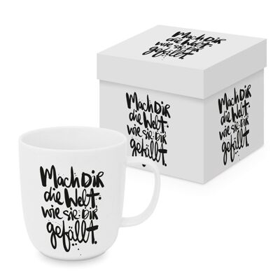 Make yourself the world Matte Mug GB