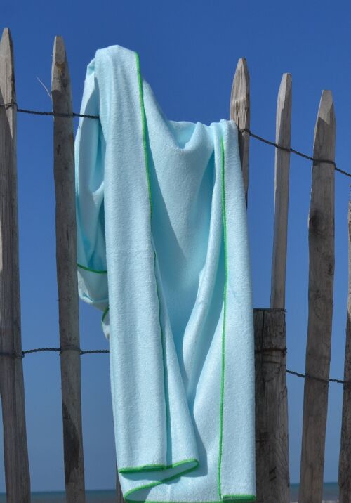 Drap de bain bambou -bleu ciel-