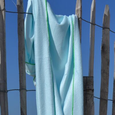 LENZUOLO DA BAGNO IN BAMB-AZZURRO-