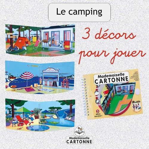Livre Au Camping avec Mademoiselle Cartonne