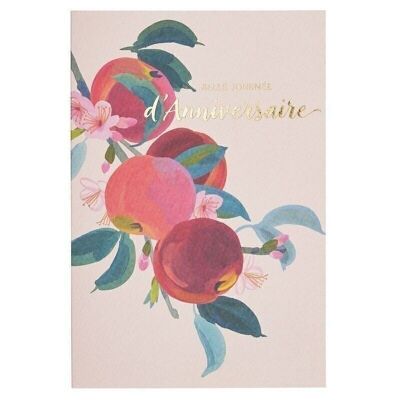 HOT GOLD FLOWERFULL CARD - FIORI DI FRUTTA